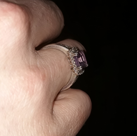 Genuine amythst ring 925 - Picture 5 of 5